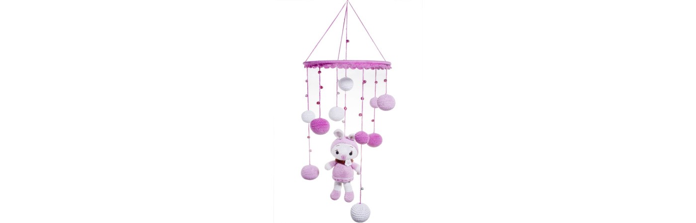 Happy Threads Dolls Design Crochet Wind Chimes for Home 